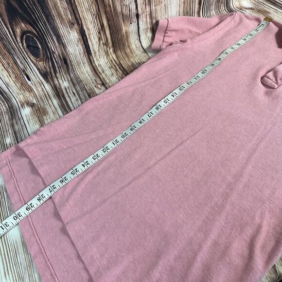 Vintage Polo Ralph Lauren Mens Size Medium Pink Short Sleeve Button Collar Shirt - Picture 5 of 7